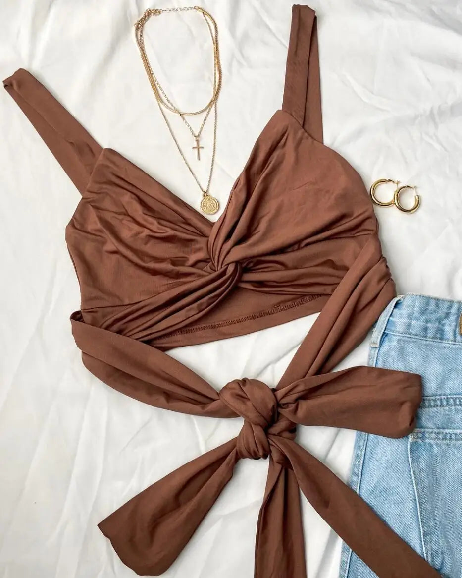 Women's Sleeveless Crop Top