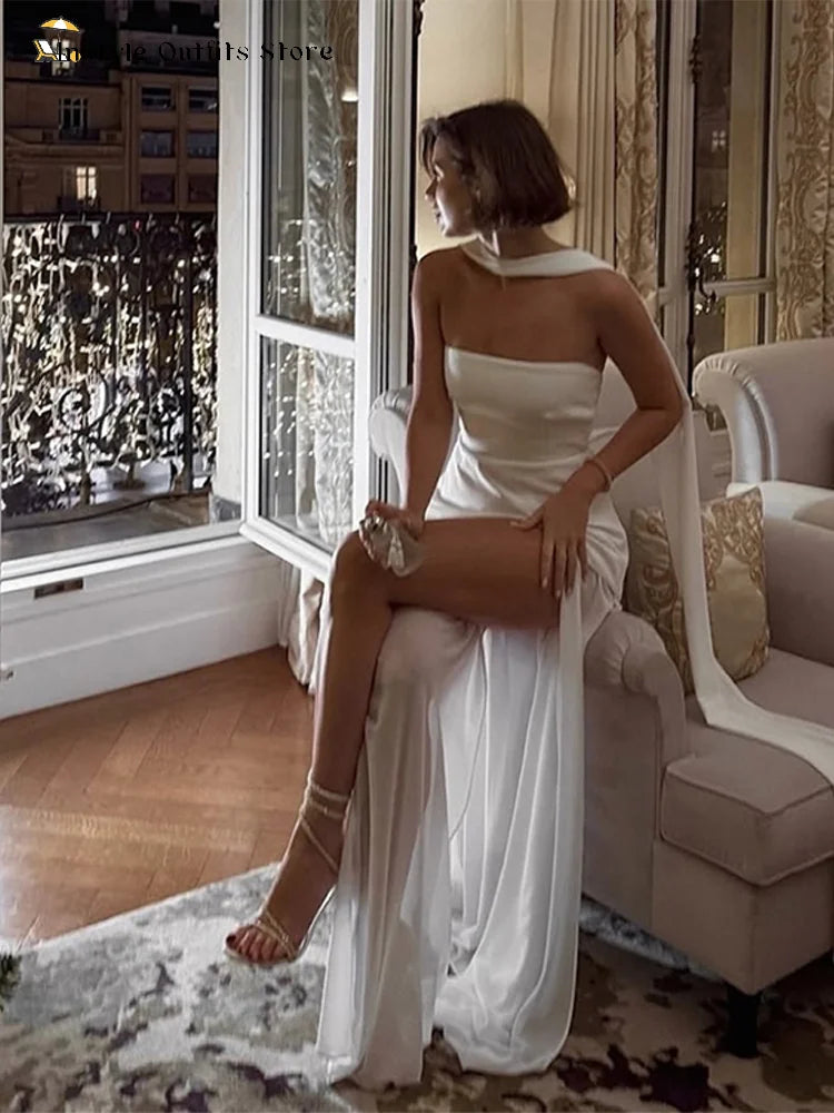 Women's Halter Neck Maxi Dress