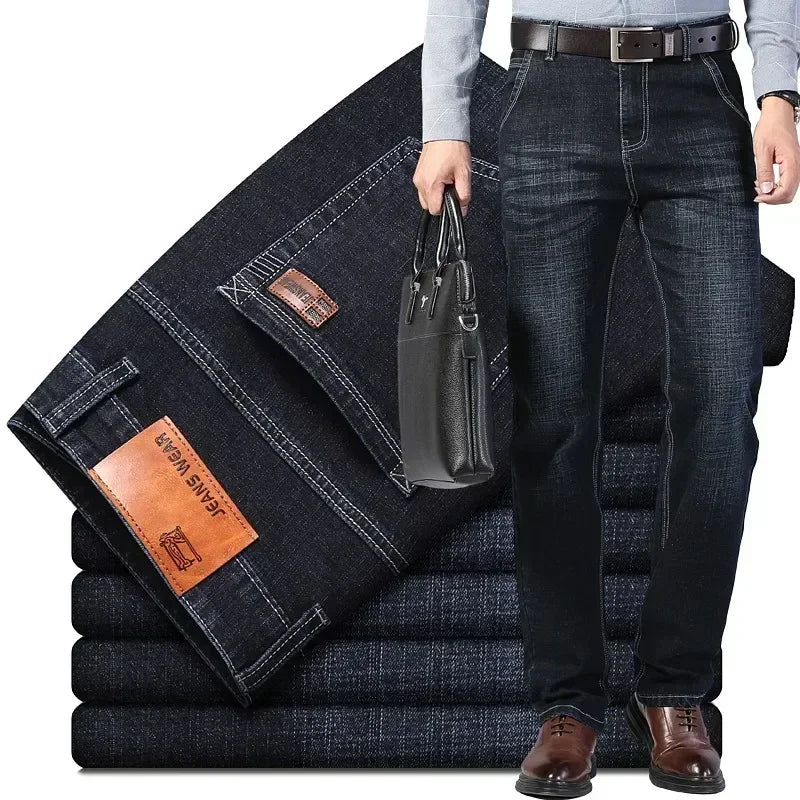 Men's Elastic Waist Jeans