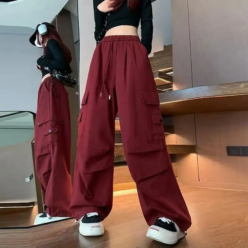 Women's Wide Leg Cargo Joggers
