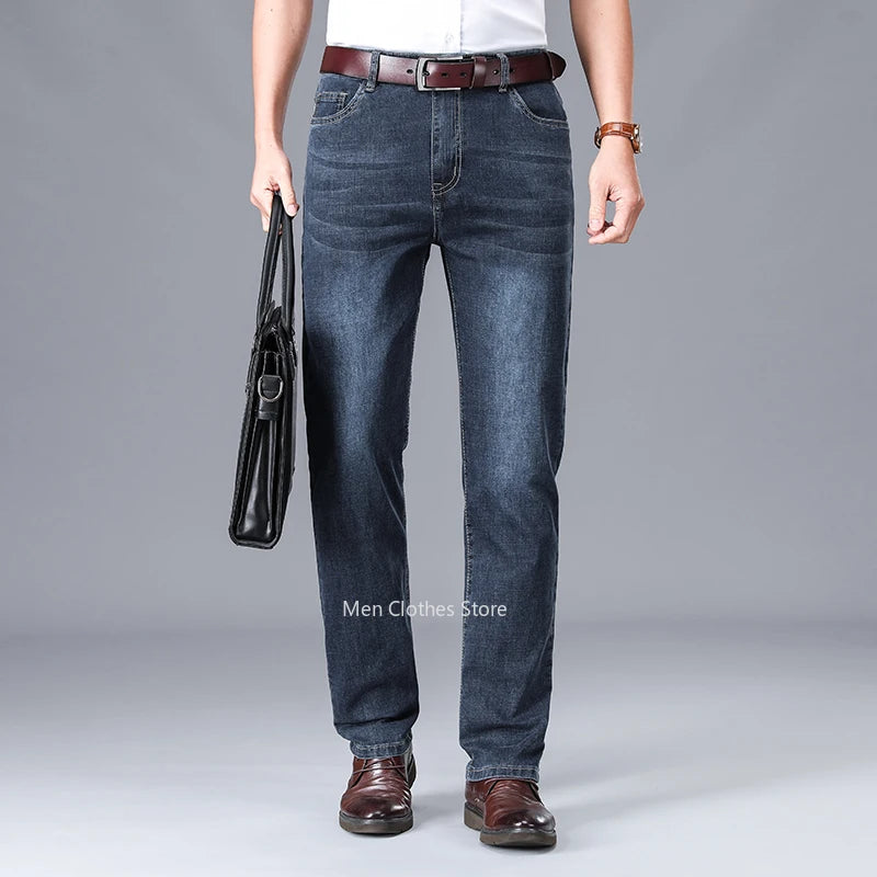 Men's Grey Stretch Jeans