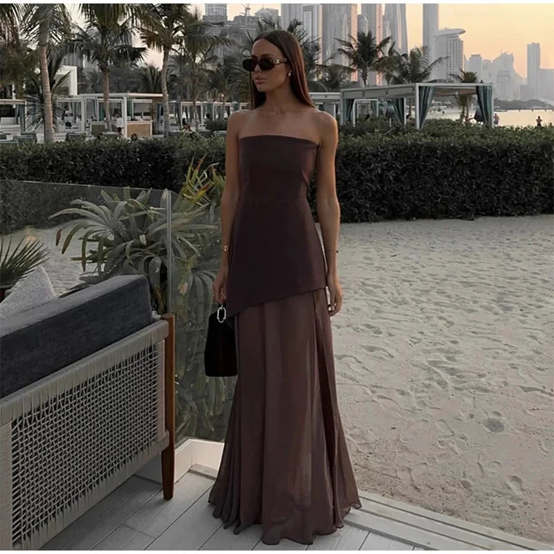 Women's Halter Neck Maxi Dress