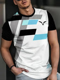 Men's Stripe Print T-Shirt