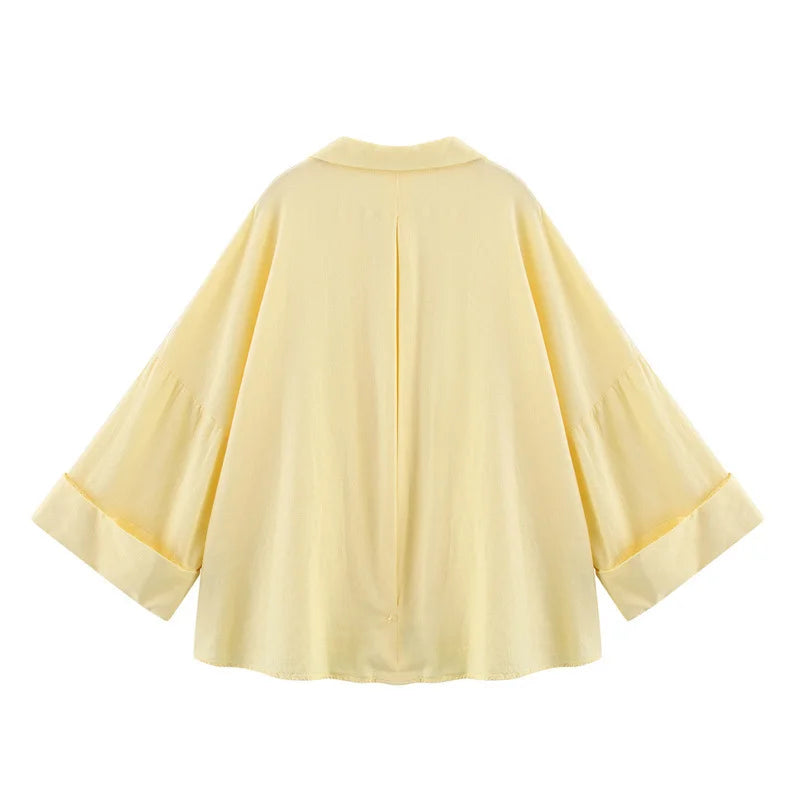Women's V-Neck Loose Blouse