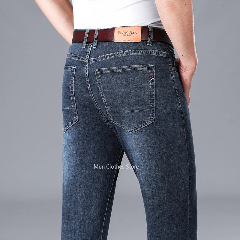 Men's Grey Stretch Jeans