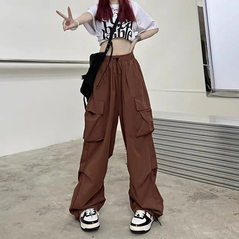 Women's Wide Leg Cargo Joggers
