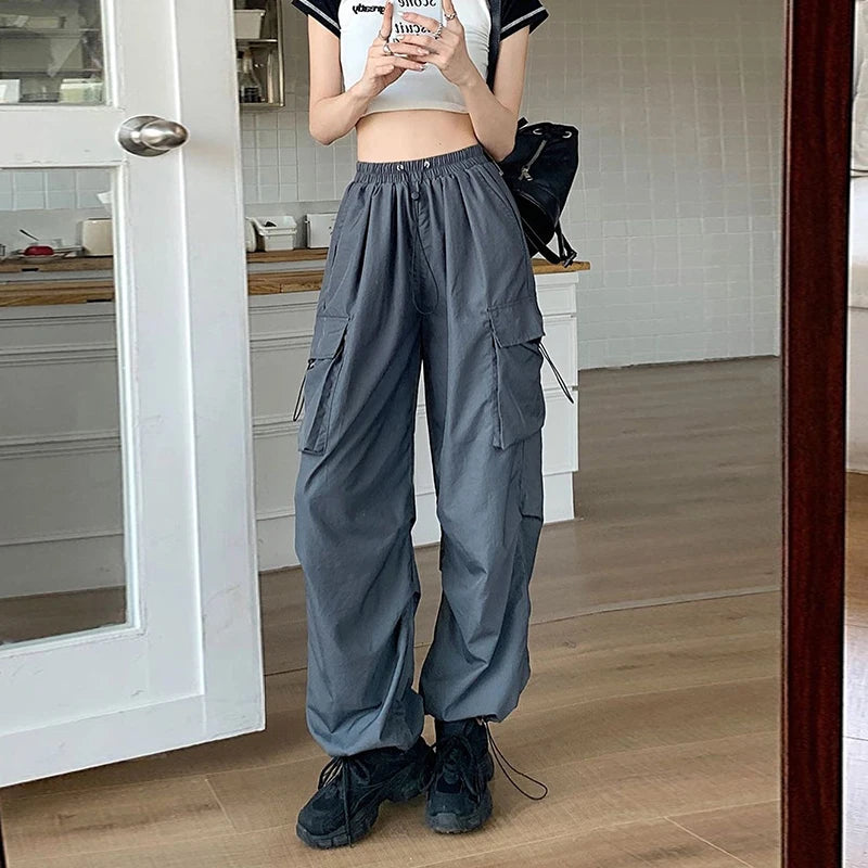 Women's Wide Leg Cargo Joggers