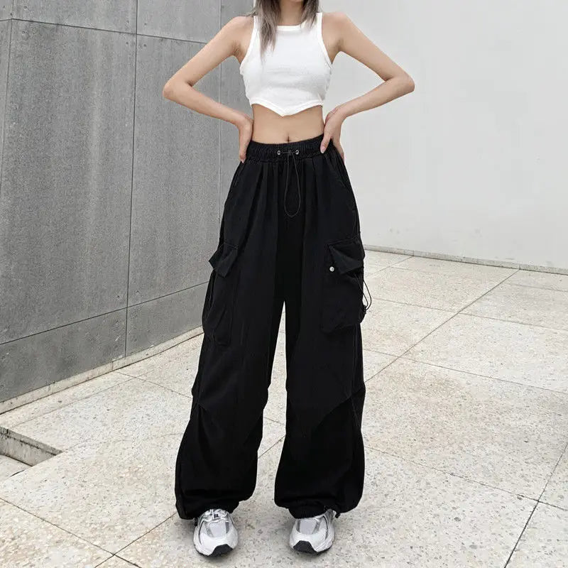 Women's Wide Leg Cargo Joggers