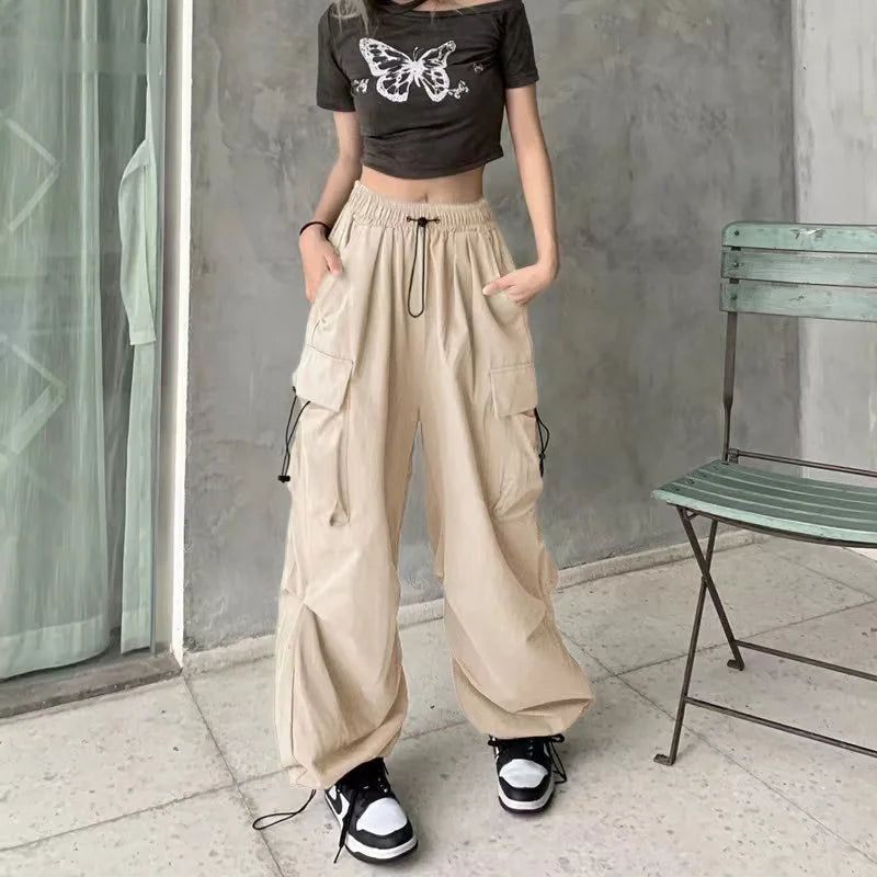 Women's Wide Leg Cargo Joggers