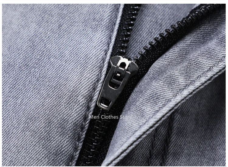 Men's Grey Stretch Jeans