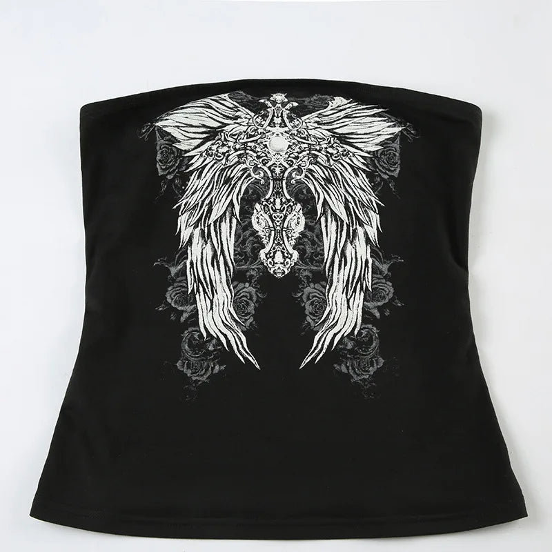 Women's Graphic Print Tube Top