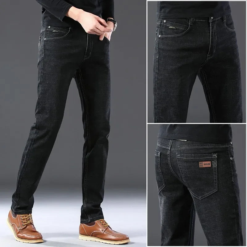 Men's Elastic Waist Jeans