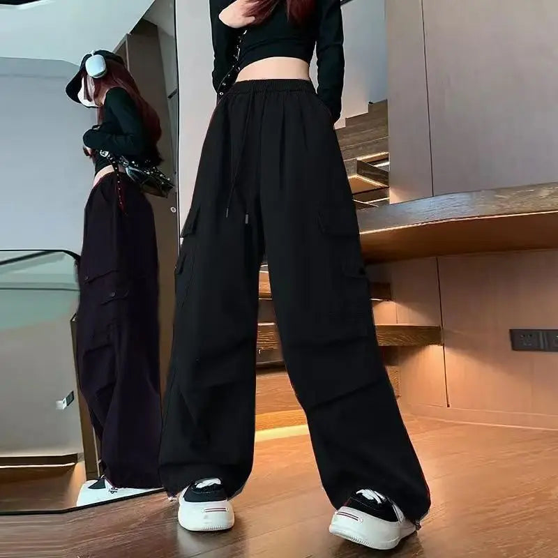 Women's Wide Leg Cargo Joggers