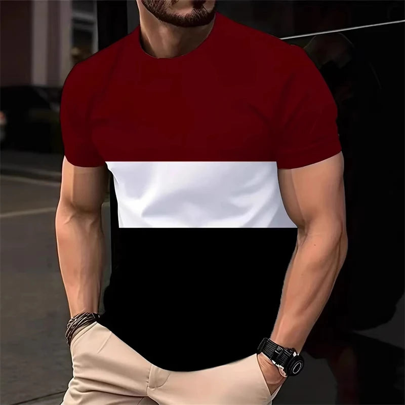Men's Contrast Stripe T-Shirt