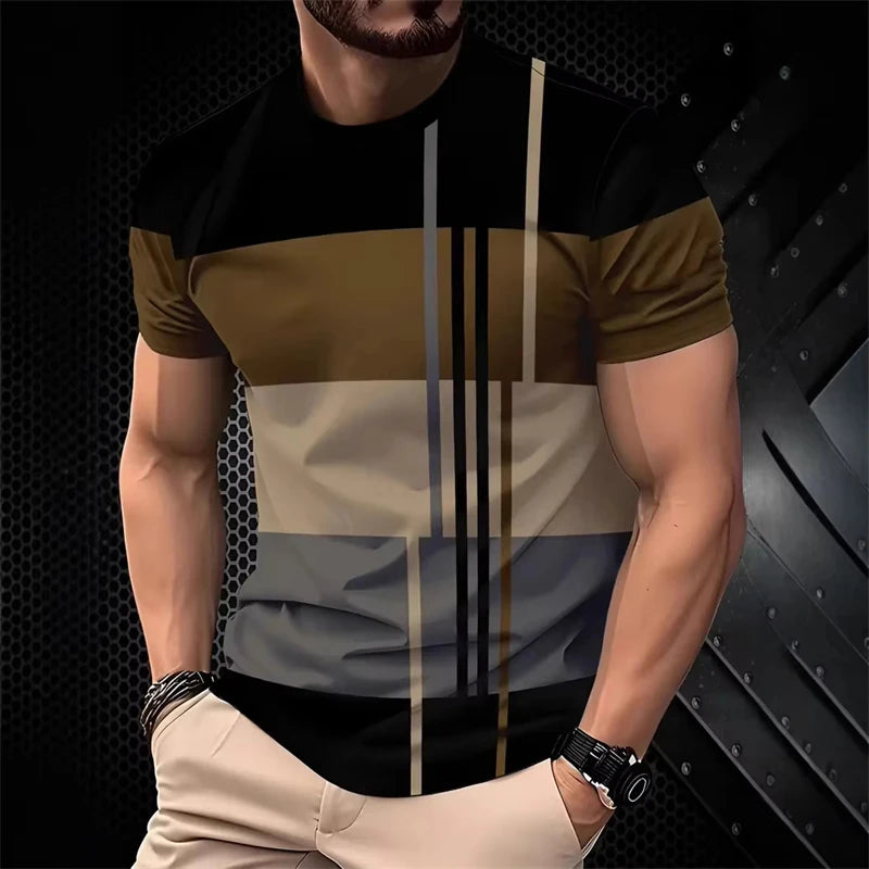 Men's Contrast Stripe T-Shirt