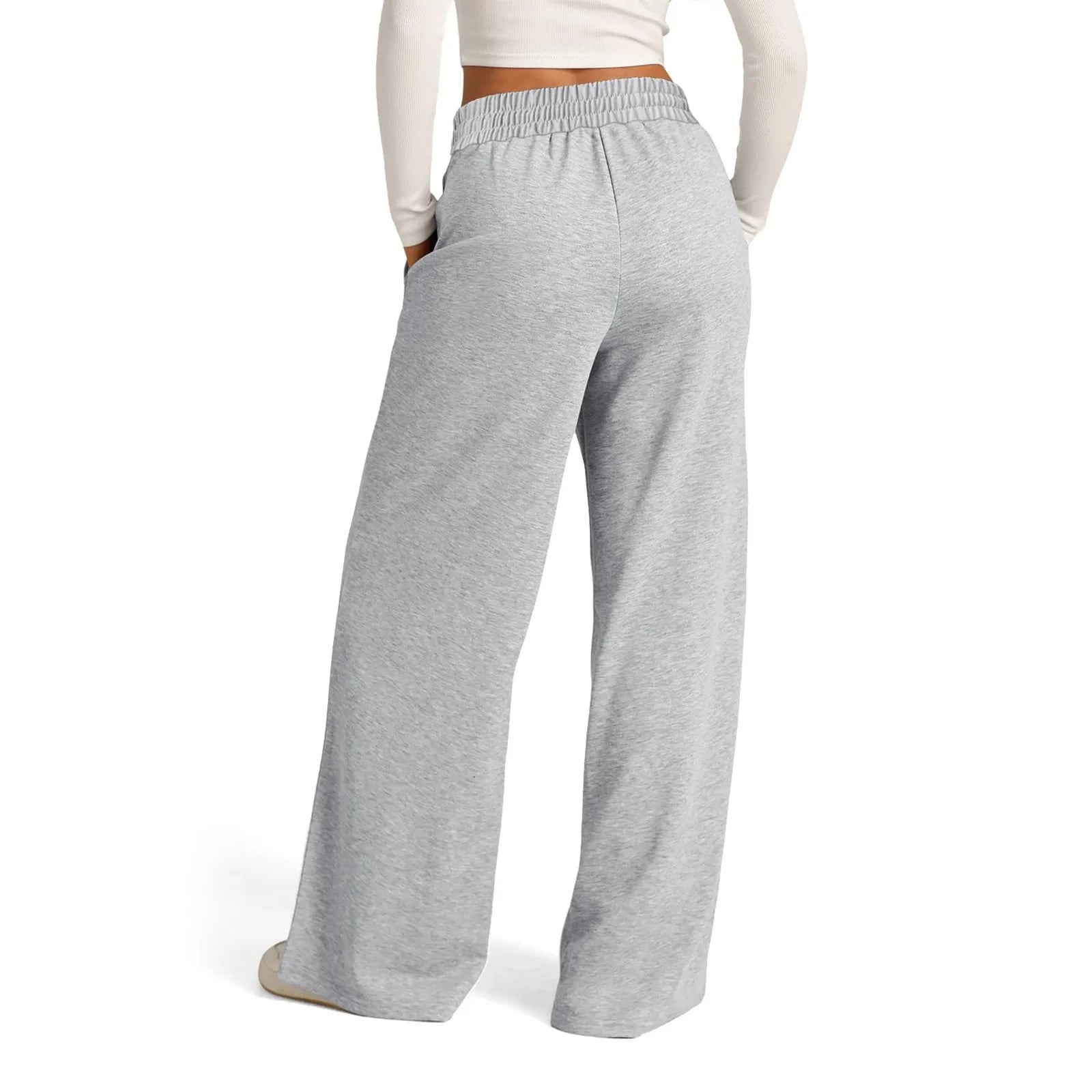 Women's Fleece Wide Leg Joggers