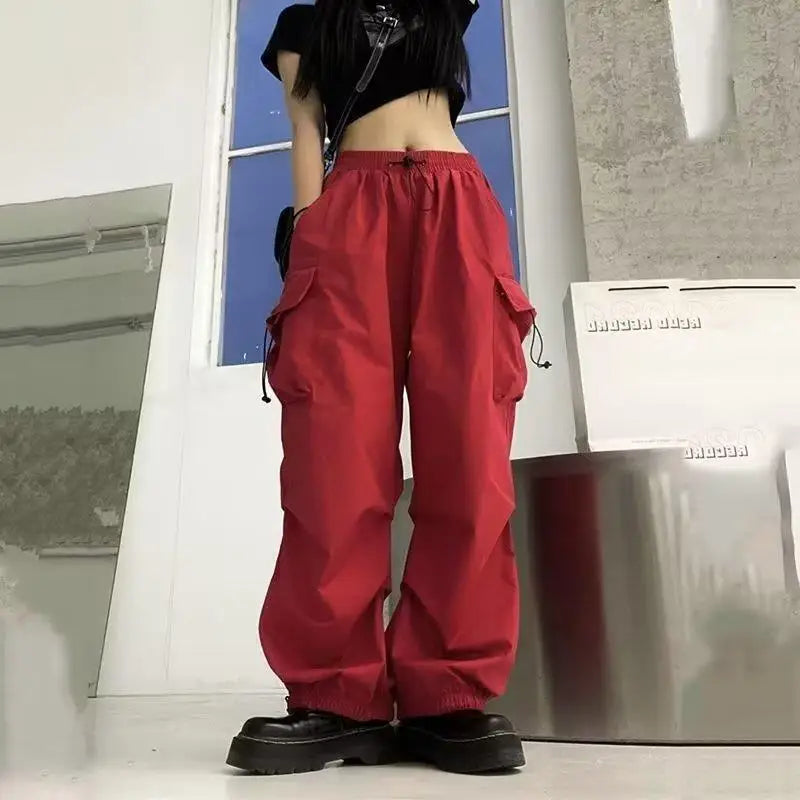 Women's Wide Leg Cargo Joggers