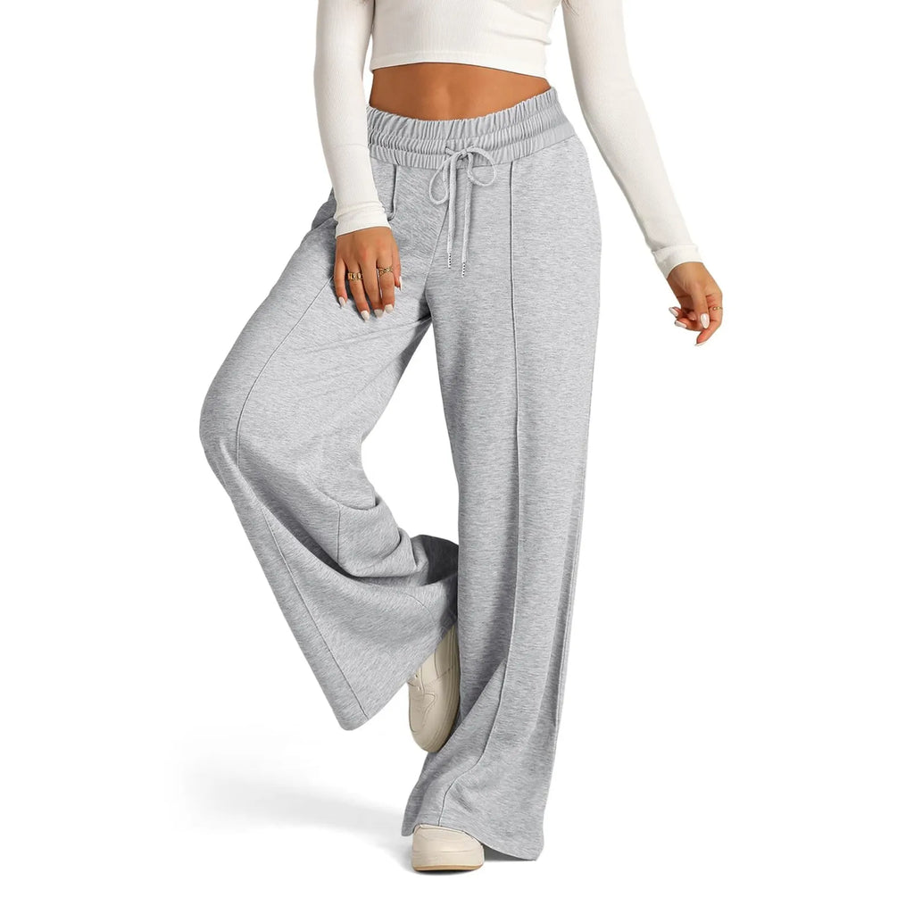 Women's Fleece Wide Leg Joggers