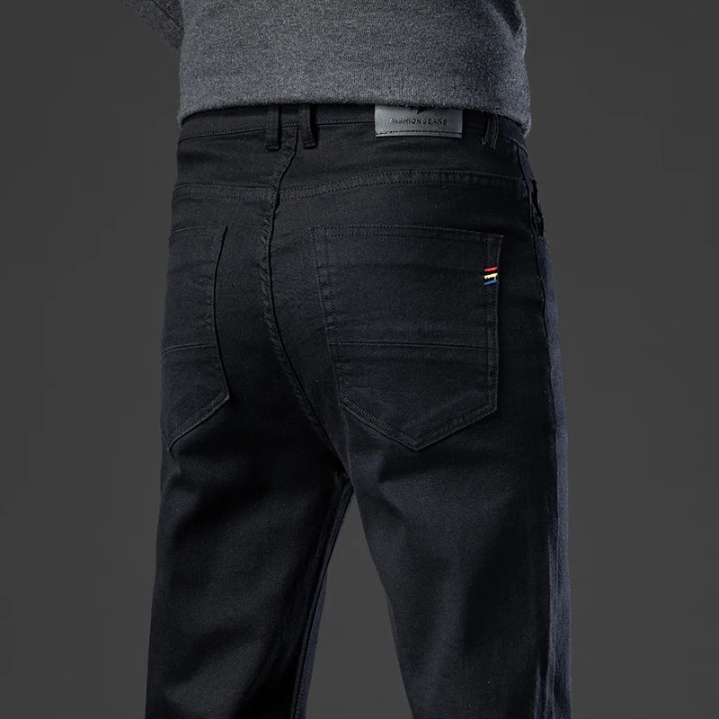 Men's Light Grey Straight Jeans