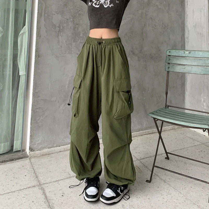 Women's Wide Leg Cargo Joggers