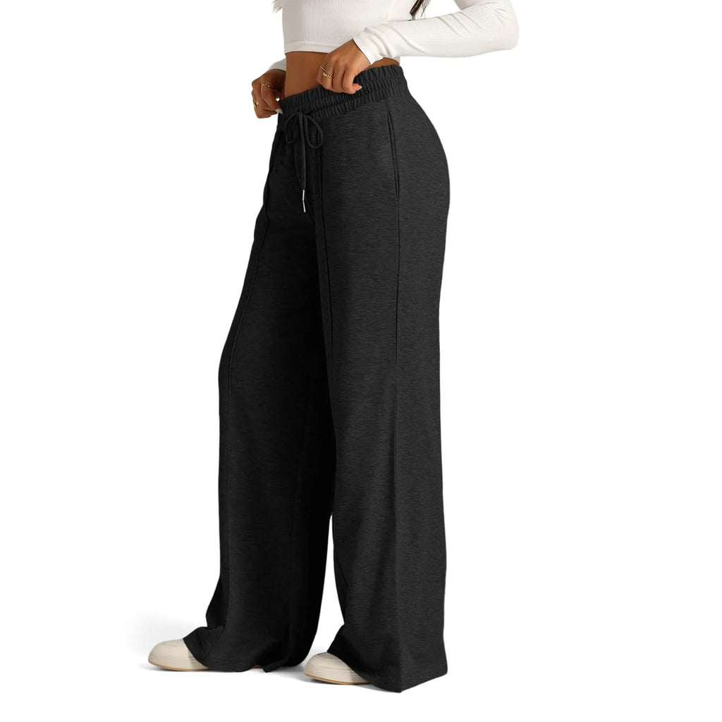 Women's Fleece Wide Leg Joggers