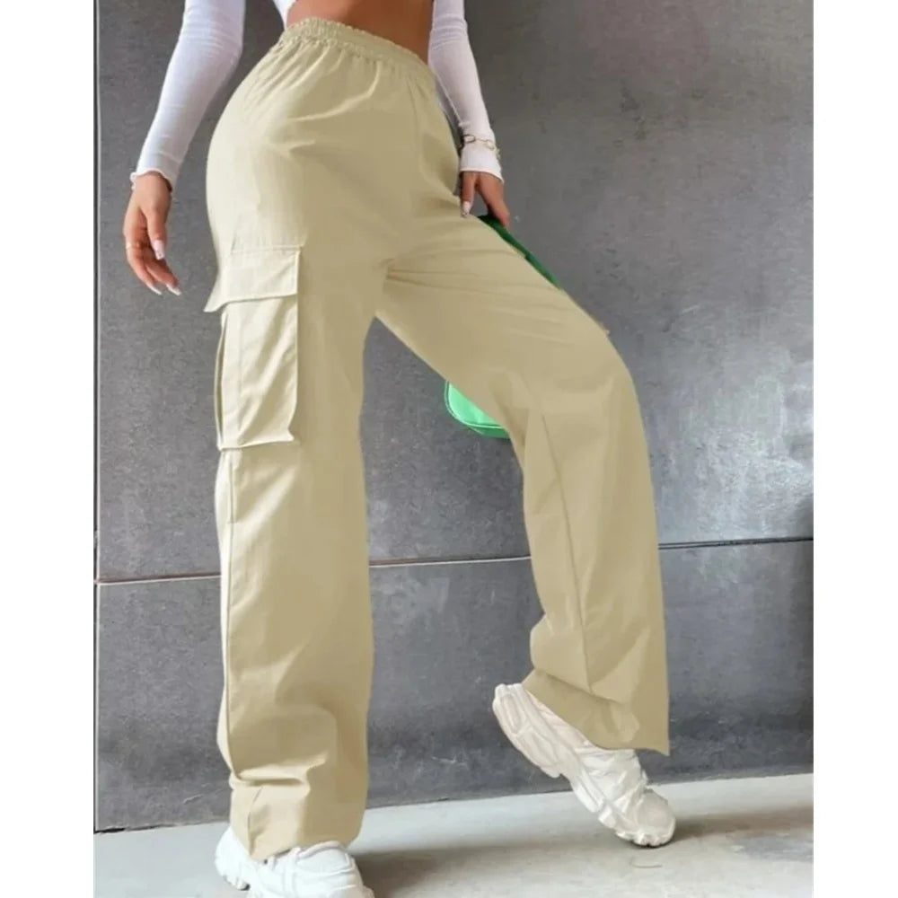 Women's Wide Leg Cargo Joggers