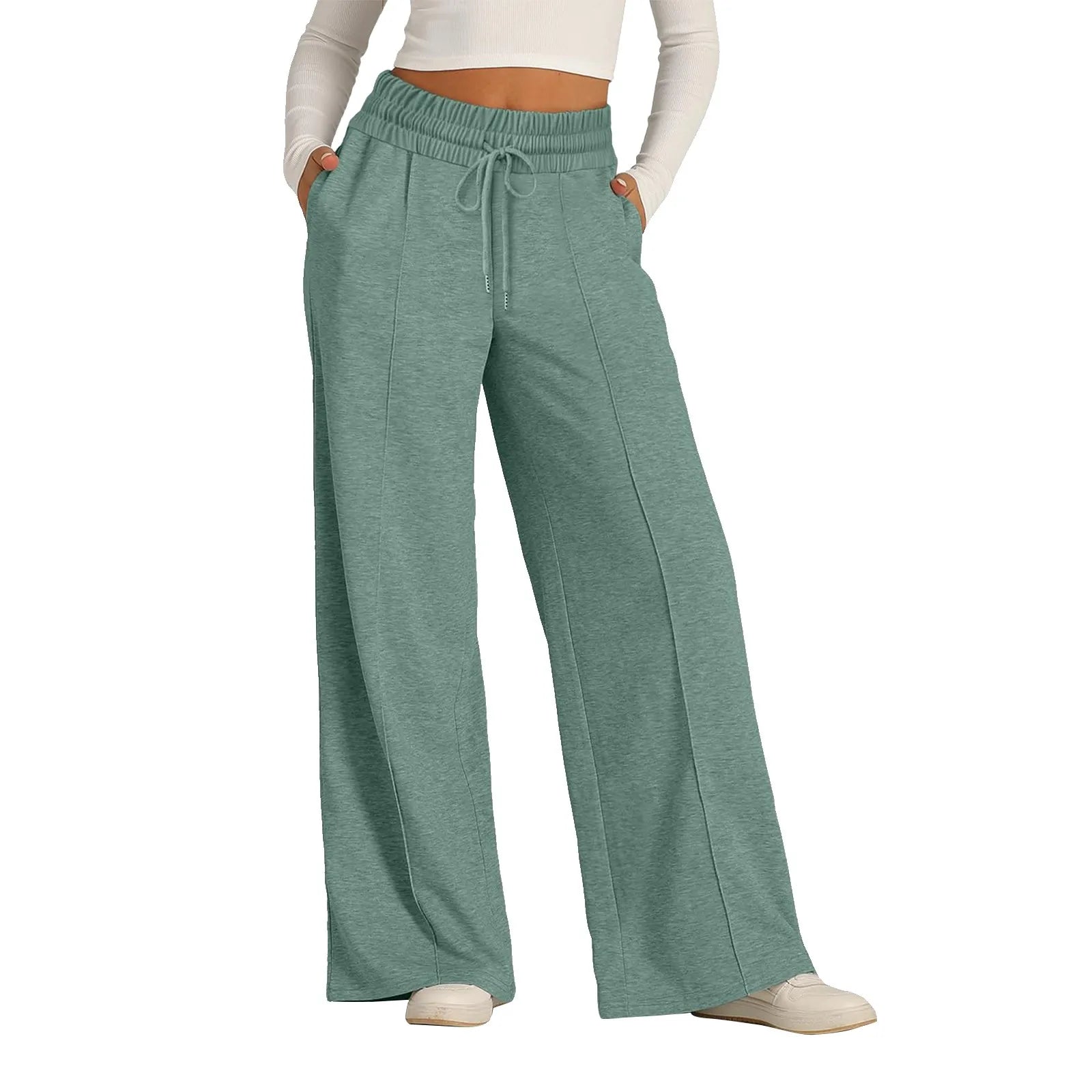 Women's Fleece Wide Leg Joggers