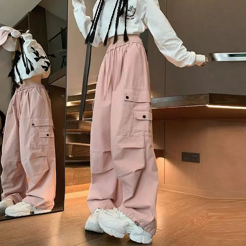 Women's Wide Leg Cargo Joggers
