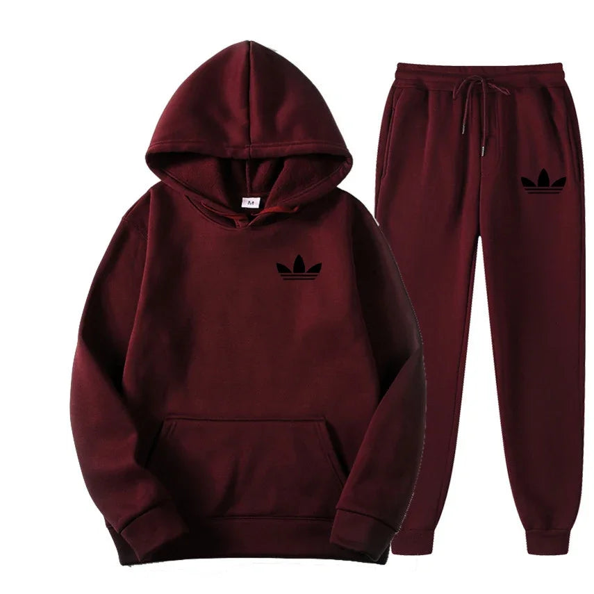 Men's Hooded Tracksuit Set