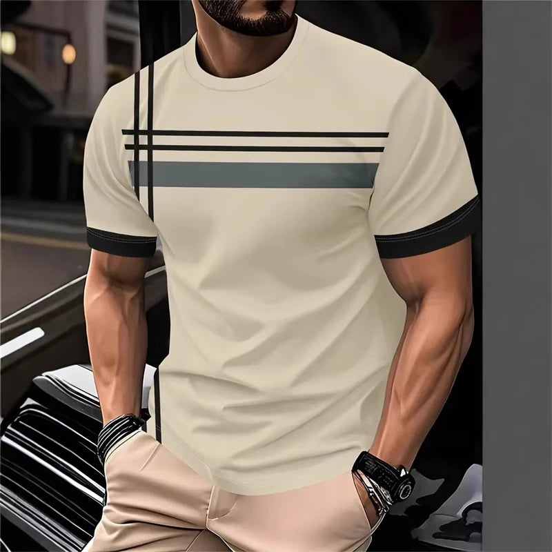 Men's Contrast Stripe T-Shirt