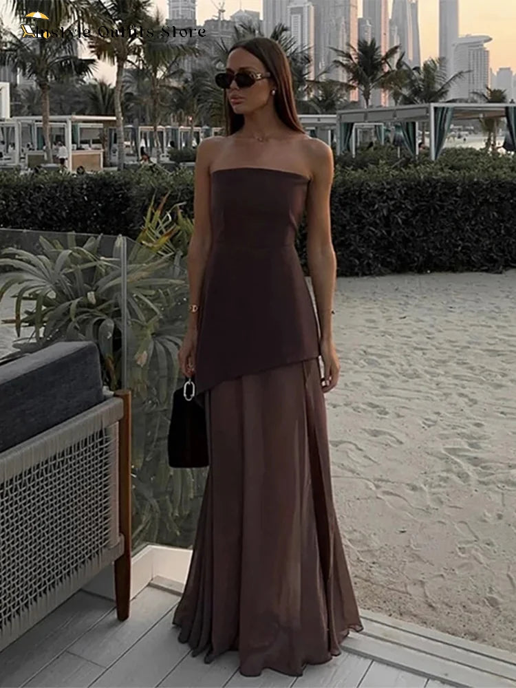 Women's Halter Neck Maxi Dress