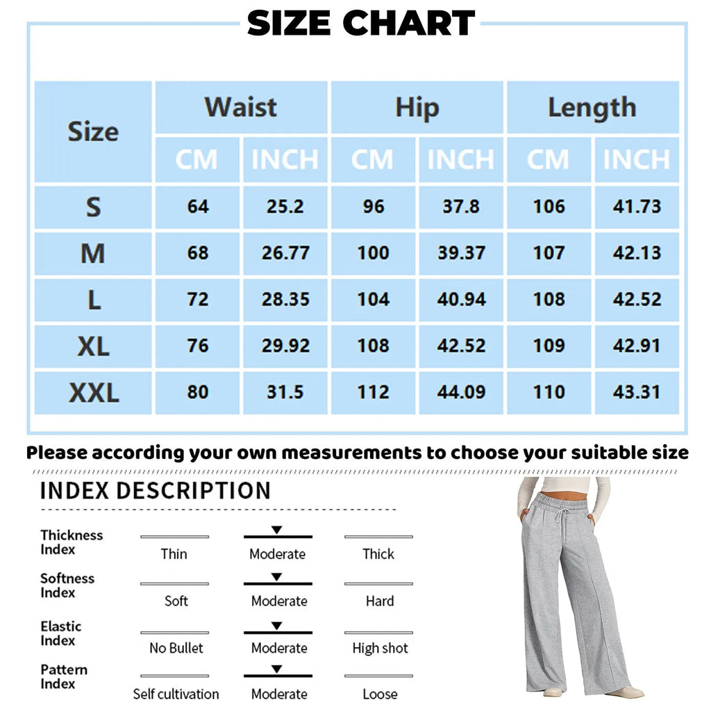 Women's Fleece Wide Leg Joggers