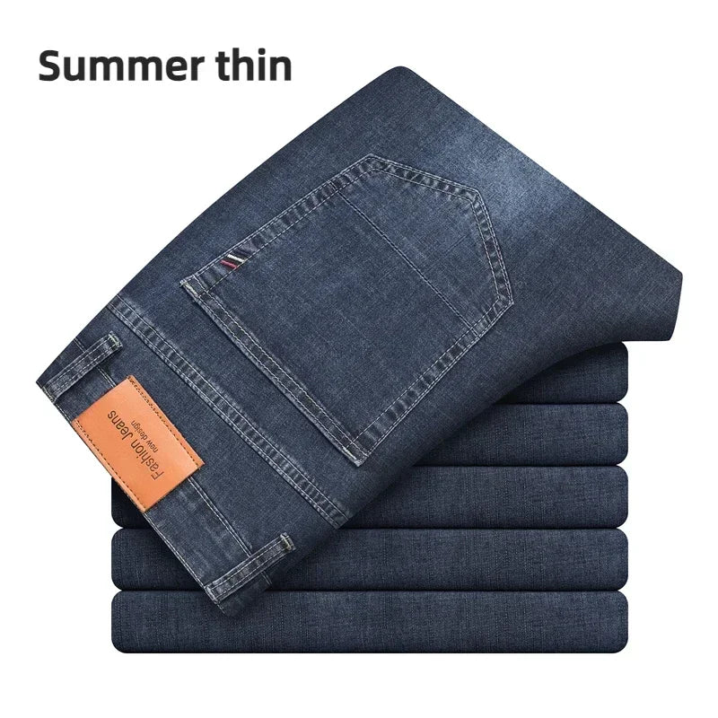 Men's Grey Stretch Jeans