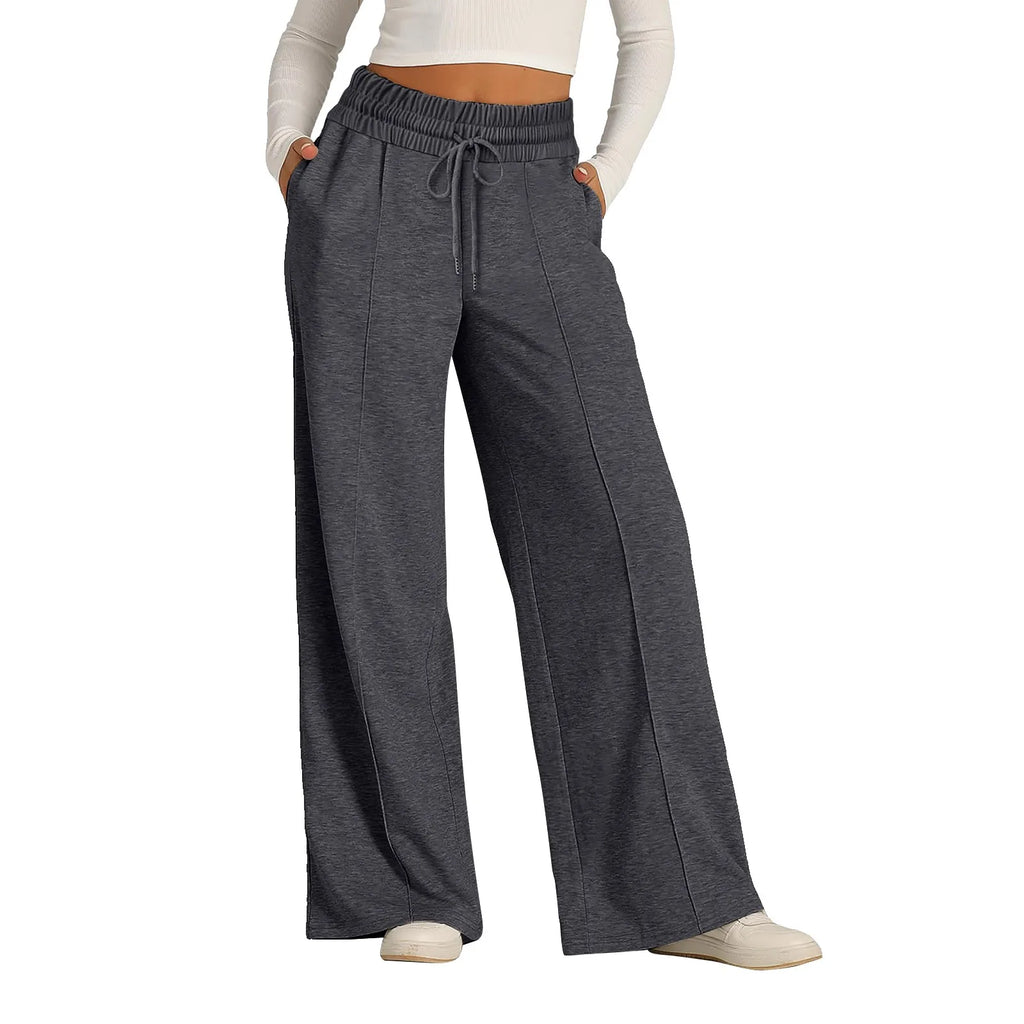 Women's Fleece Wide Leg Joggers