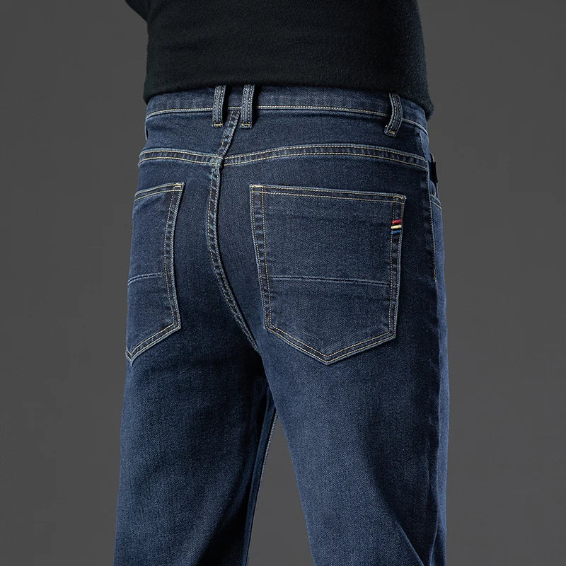 Men's Light Grey Straight Jeans