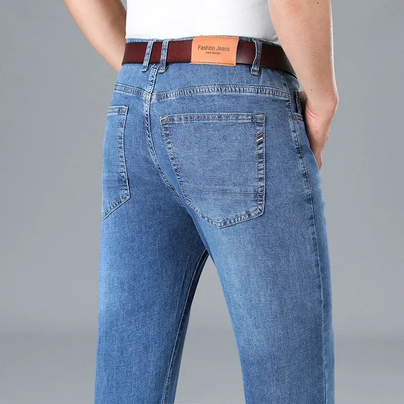 Men's Grey Stretch Jeans
