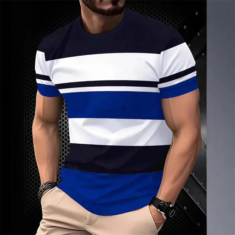 Men's Contrast Stripe T-Shirt