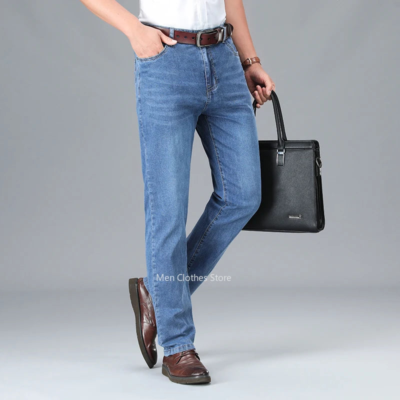 Men's Grey Stretch Jeans