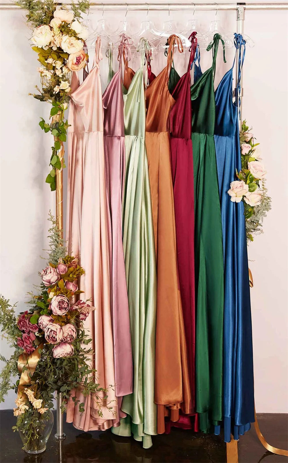 Women's Satin Maxi Dress