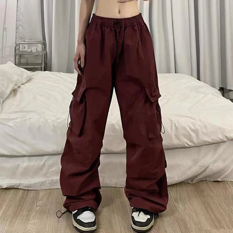 Women's Wide Leg Cargo Joggers