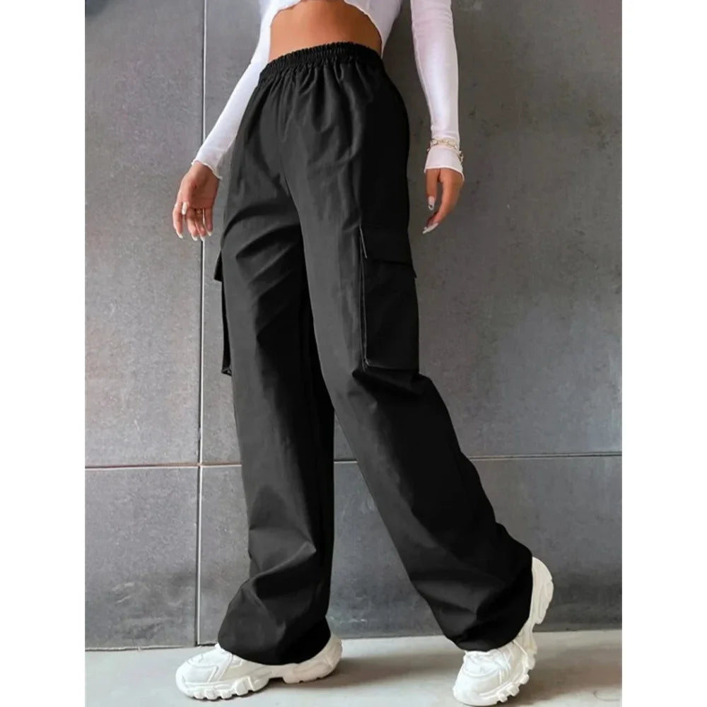 Women's Wide Leg Cargo Joggers