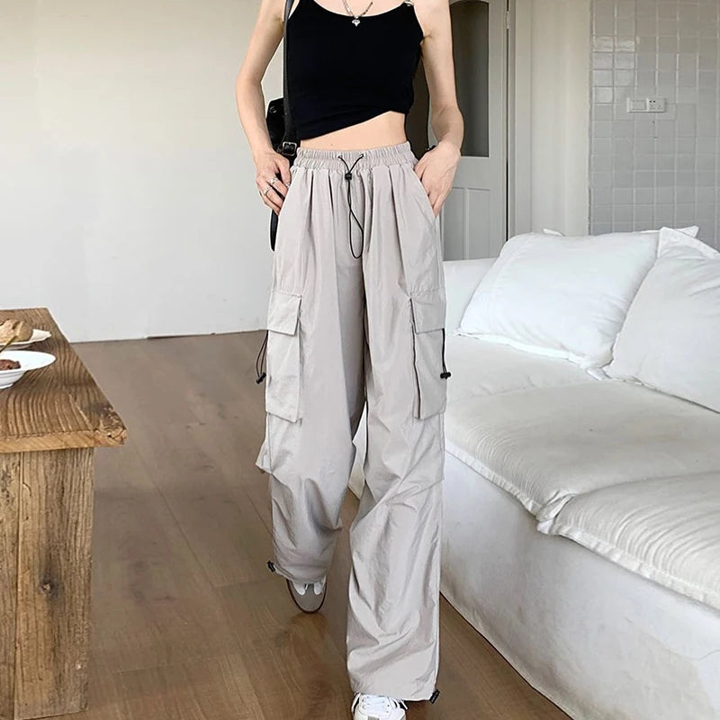Women's Wide Leg Cargo Joggers
