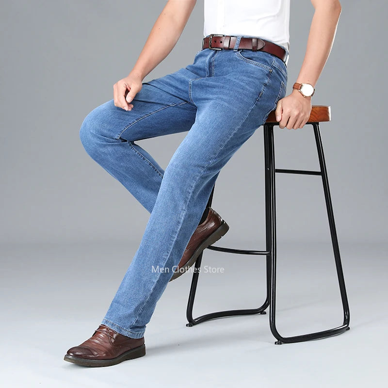 Men's Grey Stretch Jeans