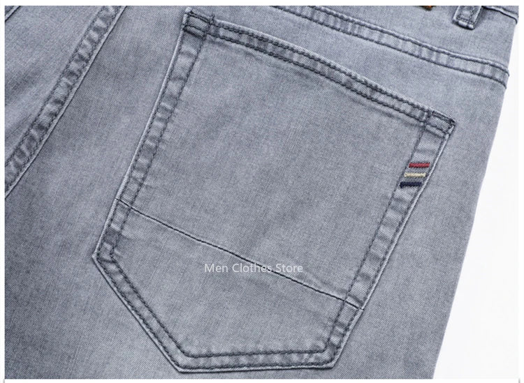 Men's Grey Stretch Jeans