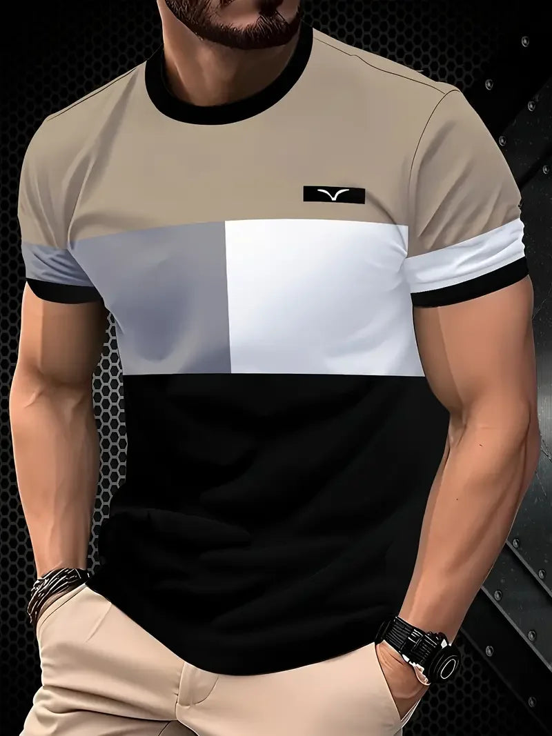 Men's Stripe Print T-Shirt
