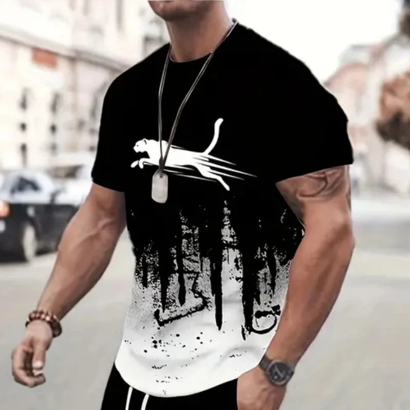 Men's 3D Animal Print T-Shirt