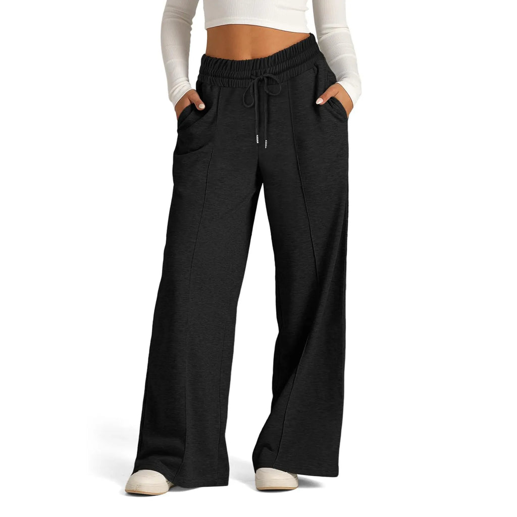 Women's Fleece Wide Leg Joggers