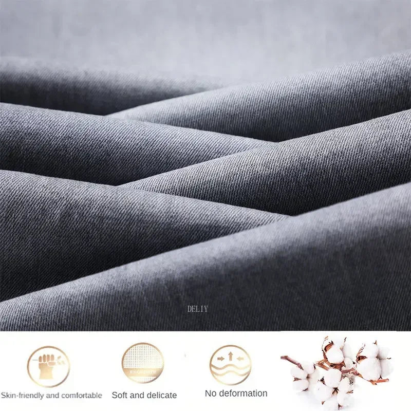 Men's Light Grey Straight Jeans