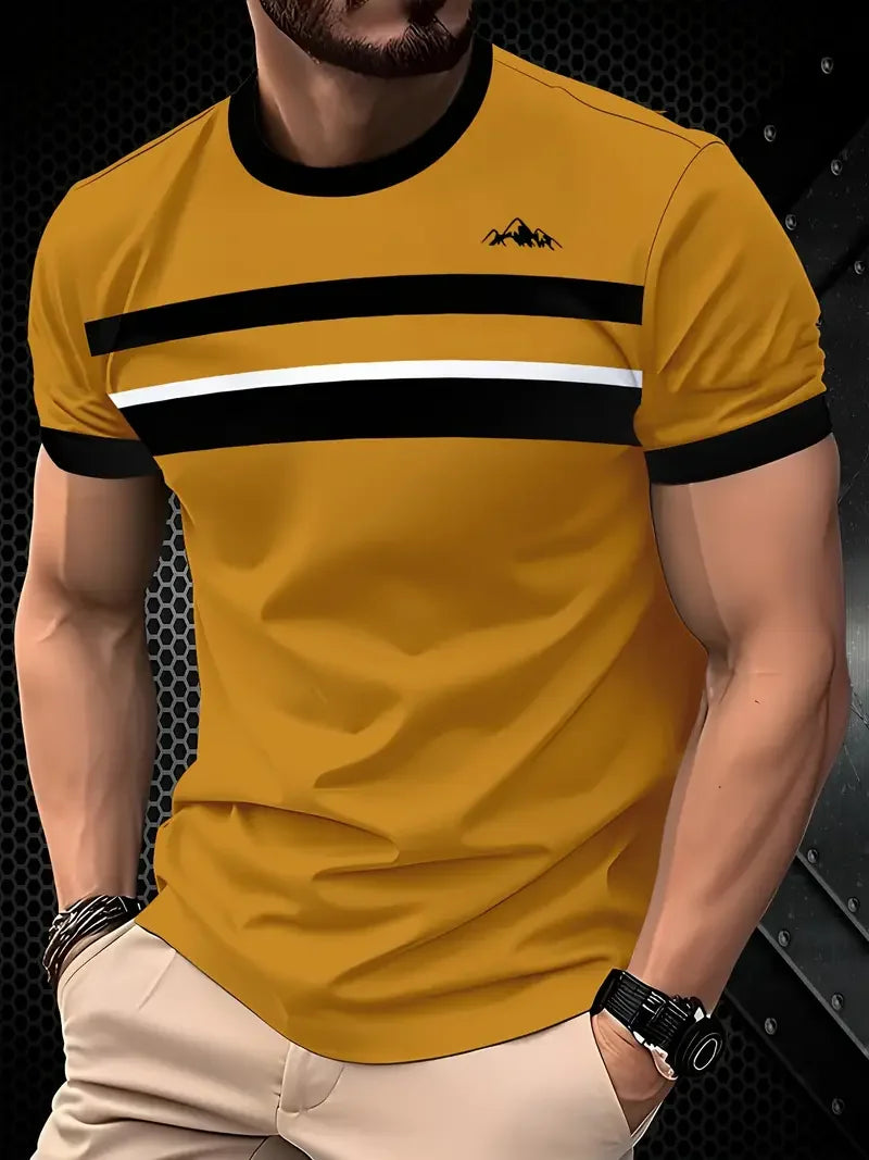 Men's Stripe Print T-Shirt
