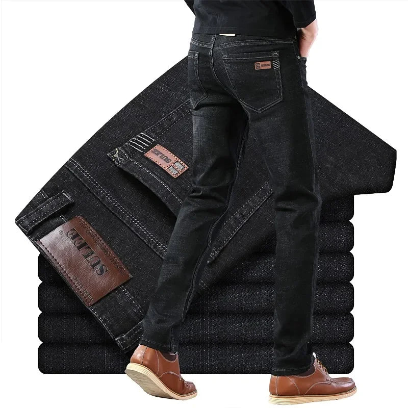 Men's Elastic Waist Jeans